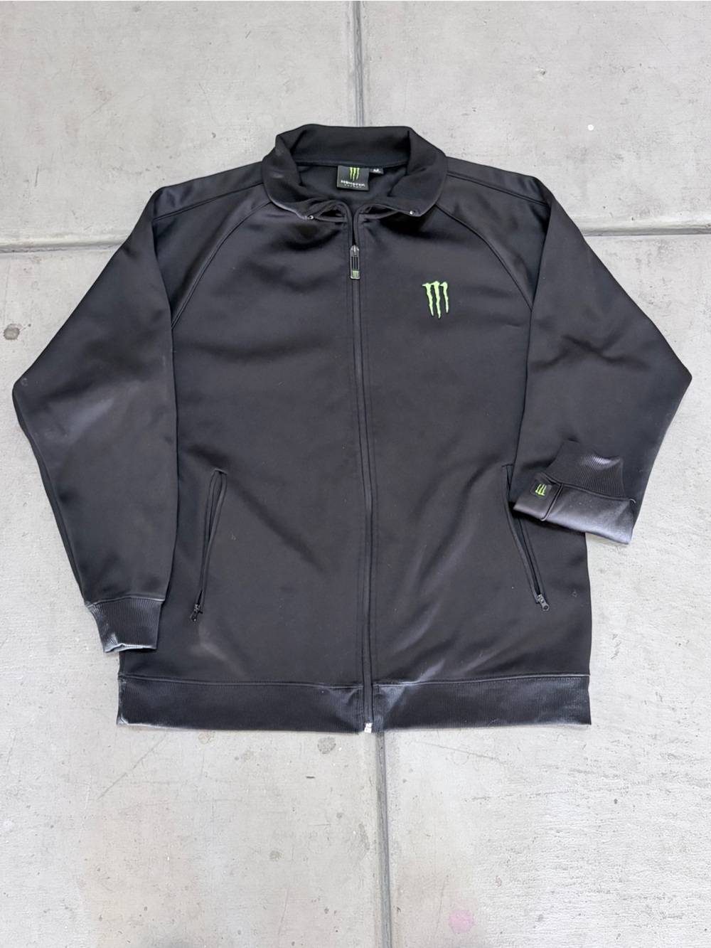 Monster Energy Men's Black Full-Zip Performance Jacket